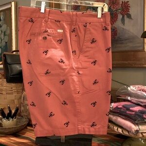 IZOD Mens Shorts Lobster Fun (Canyon Red) Four Pocket - 44Waist